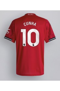 Fotbalové Dres Manchester United Matheus Cunha #10 Domácí Oblečení 2025-26 Krátký Rukáv